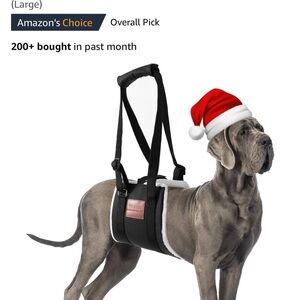 A-ETOVUS Black Dog Support Harness